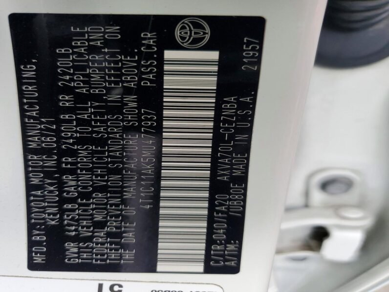 2021 Toyota Camry LE